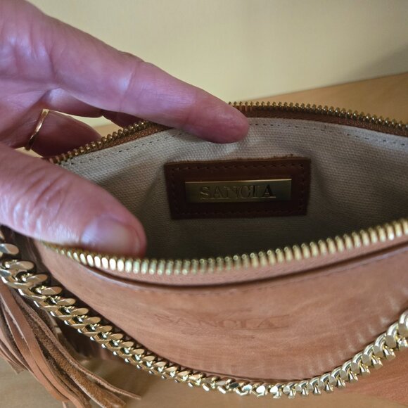 Sancia clutch with gold chain and tassle - Picture 2 of 6